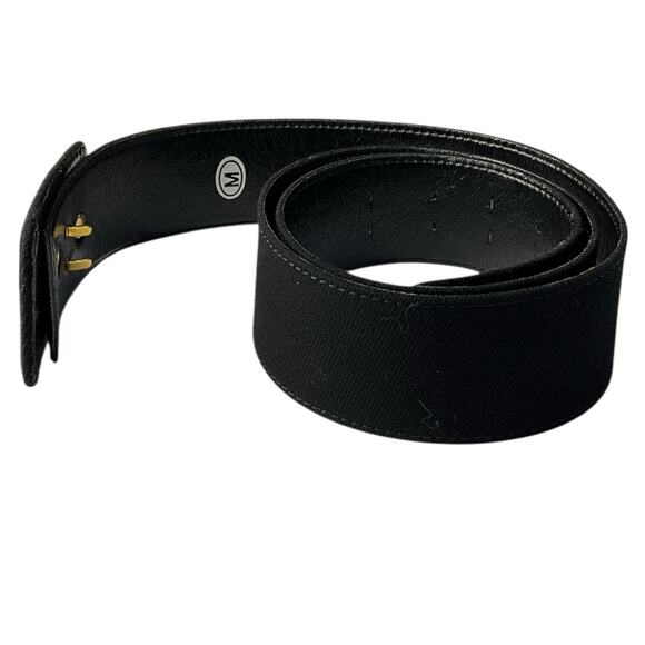 CD01. Christian Dior Leather and Cloth Belt - Picture 2 of 3